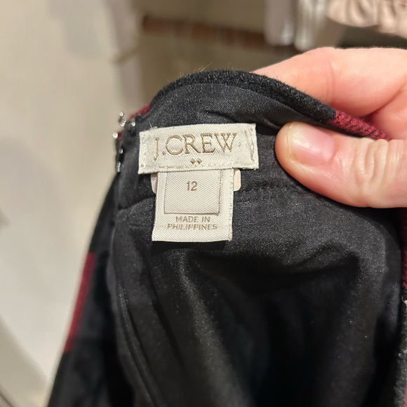 J Crew Wool Blend Buffalo Plaid Skirt Size 12 - Picture 8 of 14